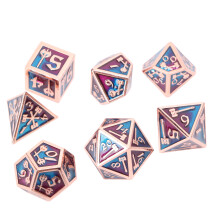 7 Stück Metall-Würfelset für RPG, Tischspiele, geruchsneutral
