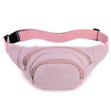 (As show, black) QQDD Waist Pack Bag - Waterproof Fanny Pack with Adjustable Strap for Workout Traveling Casual Running.