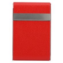 High Quality Leather Stainless Steel Cigarette Case, Slim Portable Box with Magnetic Closure for Men and Women, Comprehensive Protection for Your