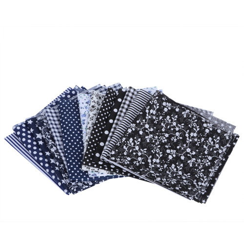 Βαμβακερό ύφασμα για quilting, ποικίλα σχέδια, προκομμένο σε σχήμα τετάρτου, μαλακό, 1