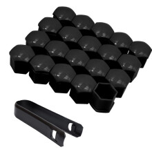 Auto Wheel Bolt Cap Dust Proof Universal Fit Scratch Proof Anti Rust High Quality Plastic With Removal Tool Easy Installation Decorative 17Mm Durable