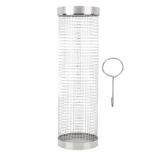 Grelha para churrasco Master's Choice, grelha externa em aço inoxidável com bordas arredondadas, perfeita para cozinhar sobre fogo aberto e fácil