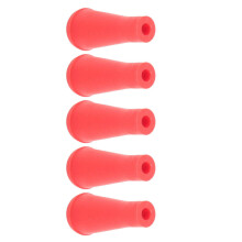 5Pcs 6mm Rubber Arrow Tips Soft Blunt Broadheads for Hunting & Shooting Red
