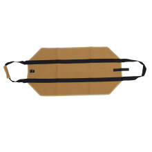 Heavy Duty Canvas Log Carrier Bag, Water Resistant Waxed Canvas Firewood Tote with Handles and Shoulder Straps