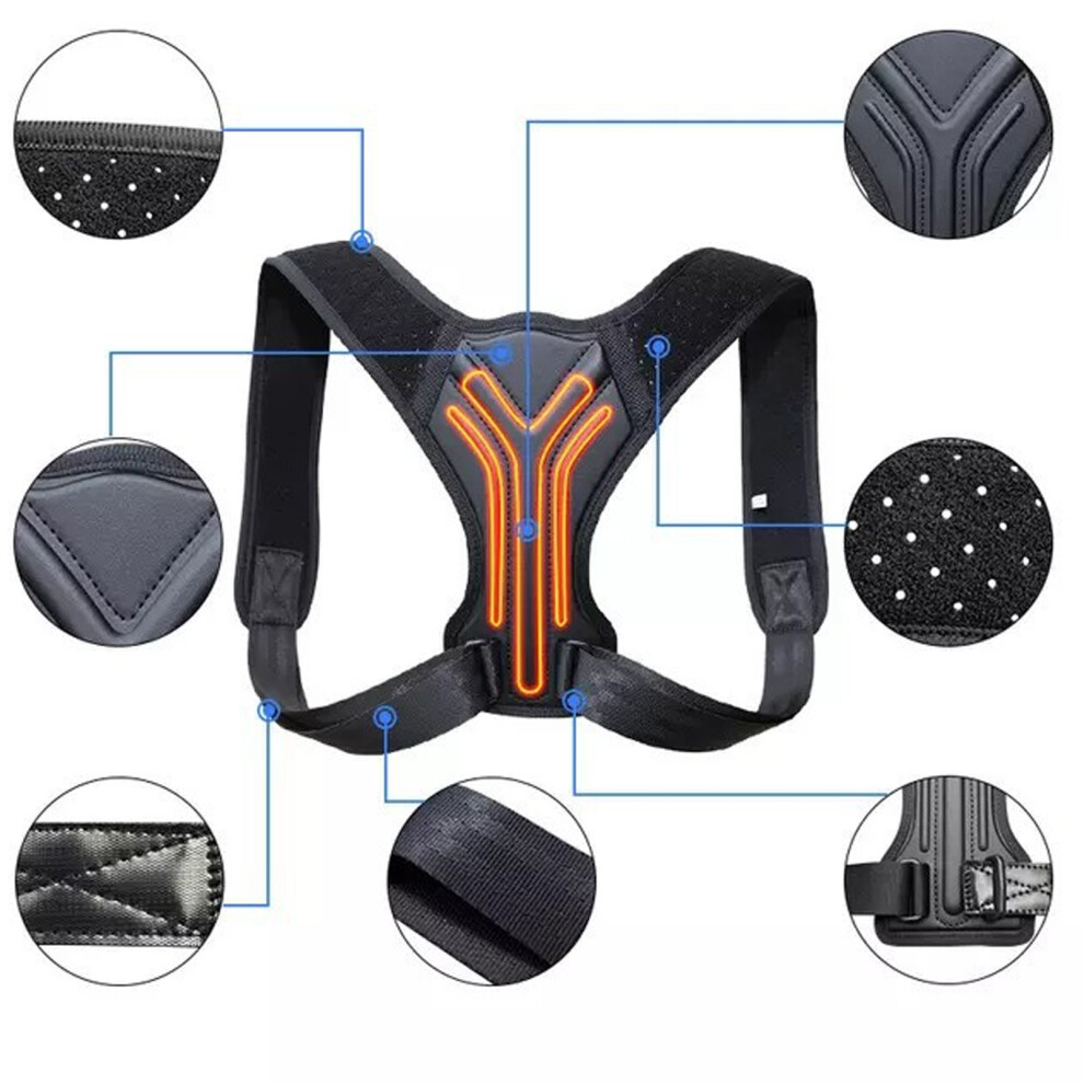Lightweight EVA Foam Posture Corrector Back Brace for Back Support