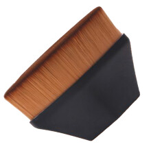 Flacher Make-up-Pinsel, fallfrei, 6x4,2 cm, Schwarz mit Aufbewahrungsbox