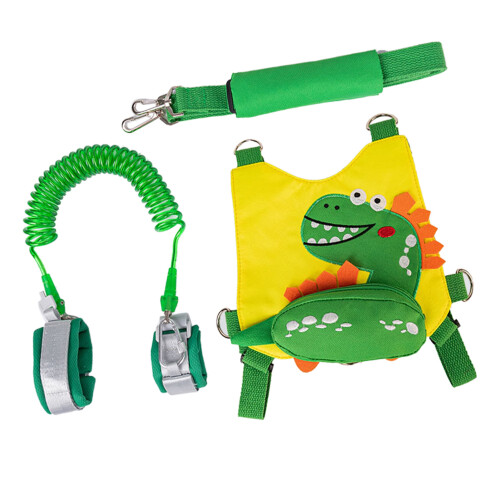 Elastic Dinosaur Traction Rope for Kids - 6.6ft Adjustable Locking Safety 2
