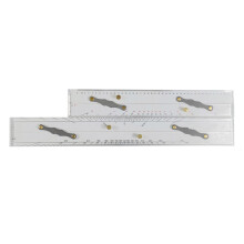 17.71in Parallel Navigation Ruler for Boats - High Transparency