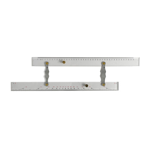 17.71in Parallel Navigation Ruler for Boats - High Transparency 1