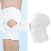 Ultra Thin Breathable White Knee Brace XL for Patella & Meniscus Support
