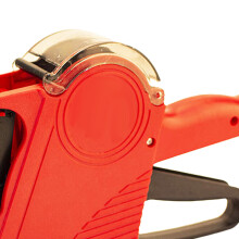 8 Digit Manual Price Tag Labeller with Cover, Red, 23 x 13.5 x 4cm