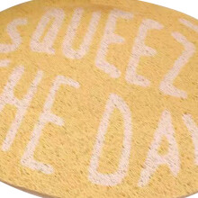 Lemon Shaped 40x60cm Cat Litter Mat Anti-Slip Easy Clean Pet Placemat