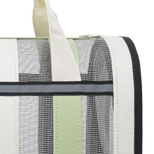 Borsa porta gatti in oxford impermeabile e traspirante, pieghevole, verde chiaro, taglia S