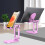 Opvouwbare verstelbare tablet-pad Riser Rack-Zwart 5