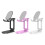 Opvouwbare verstelbare tablet-pad Riser Rack-Zwart 2