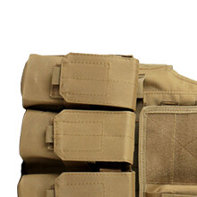 Lightweight Khaki Military Vest for Outdoors, Adjustable, 500g