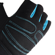 Light Blue M Weight Lifting Half Finger Gloves for Men - 18-21cm Wrist Guard