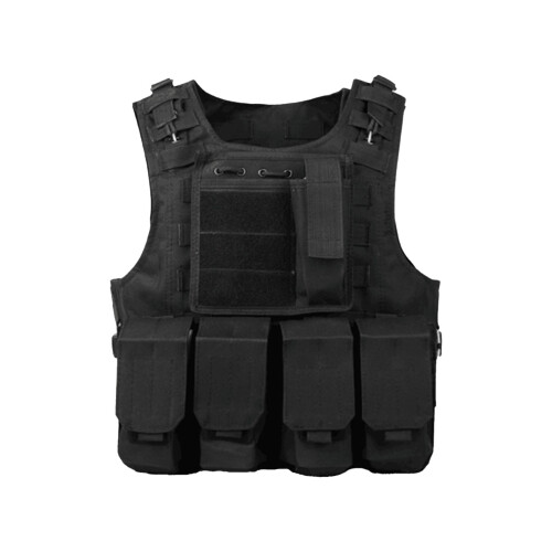 Lightweight Men's Military Vest, Adjustable, Multi-Function, Black 1