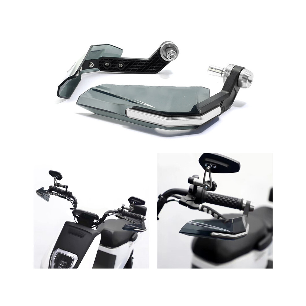 Motorcycle Handguard Impact-Resistant Handlebar Wind Deflector Silver 9451372311118