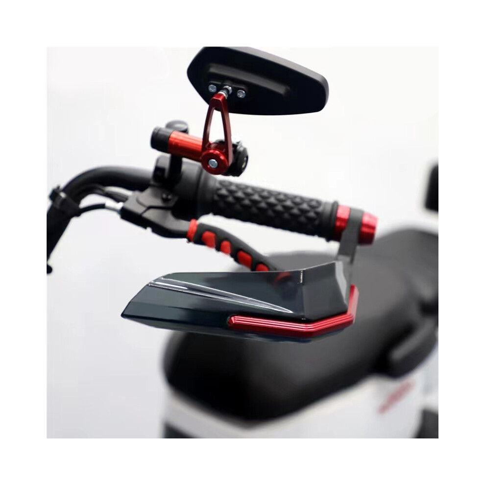 High Strength T6 Aluminum Motorcycle Handguards 18-21Mm Handlebar Wind Deflectors Red 4901381017471