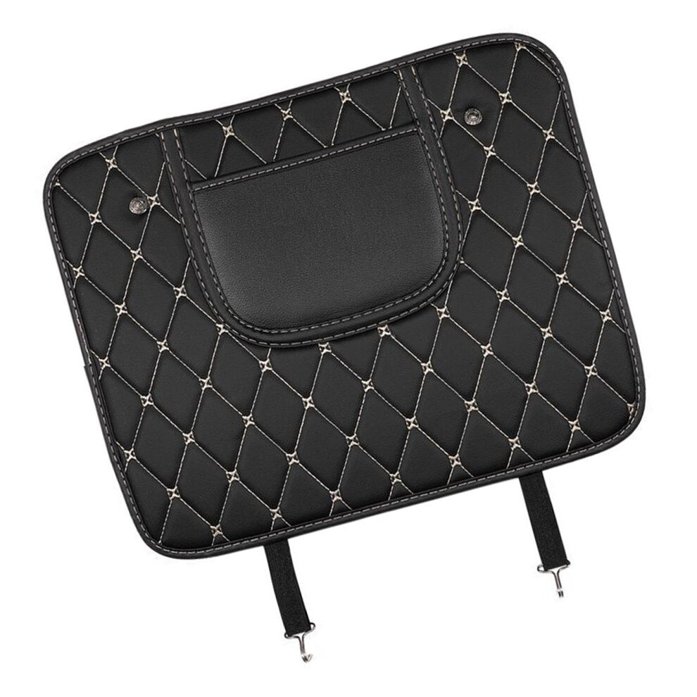 Pu Leather Car Seat Back Shield Protector Kick Mat, Wear-Resistant, Easy To Clean 3491381017621