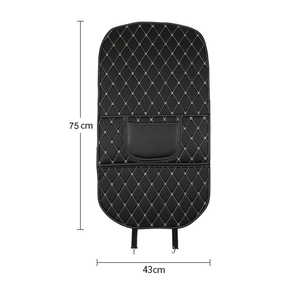 Pu Leather Car Seat Back Shield, Wear-Resistant, Easy Clean, Kick Protector 9491381017519