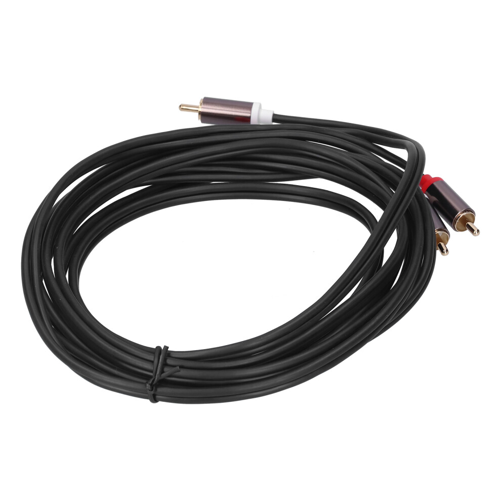 2Rca Male To Male Audio Cable 3M/9.8Ft Plated For Tv To Amplifier Gold 7671378753589