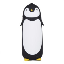 Regali a tema pinguino per donne, bicchiere termico a forma di pinguino in acciaio inossidabile con texture satinata, regalo carino, perfetto per