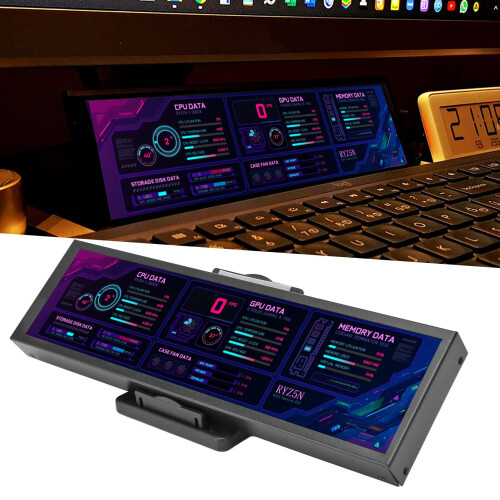 8,8 Zoll Computer-Temperaturmonitor IPS 1920 x 480