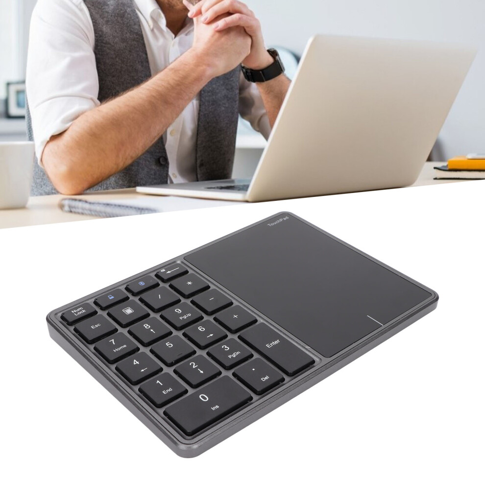 Wireless Numeric Keypad 22 Keys With Touchpad, 500Mah, Gray 9321375154442