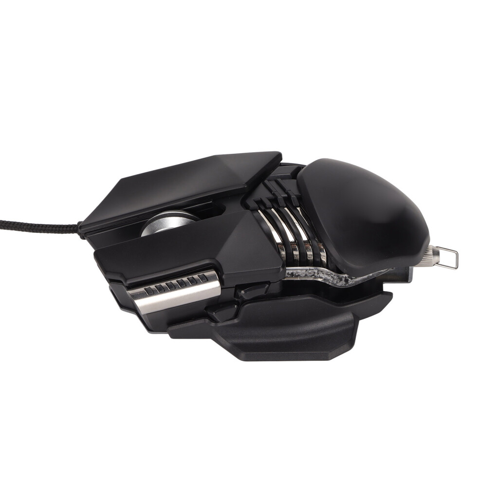 12800 Dpi Rgb Mechanical Wired Mouse, 6D Buttons, Black 7901375849160