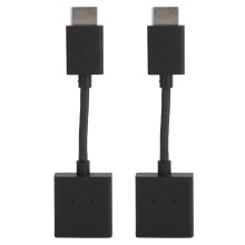 Pozlátený predlžovací kábel s konektorom, adaptér HDMI samec-samica pre streamovacie zariadenia, podporuje 4K UHD, šetrí miesto, 2 ks