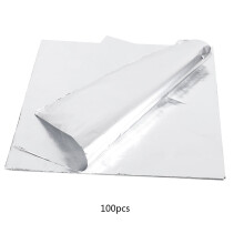 Reactive Foil Supplies, Ultra Shiny Holographic Bronzing Paper For High-Temperature Baking Tool Applications (100Pcs)
