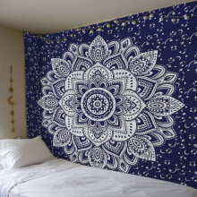 Vintage Bohemian Tapestry, Ethnic Decor With Handcrafted Mandala Element, Breathable Fabric Reduces Mold Risk, Soft Skin-Friendly Material, Size