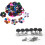 60Pcs Guitar Picks,0.46mm, 0.71mm, 0.96mm with 6Pcs Guitar String Tuning Key Pegs/Machine  Knobs for Left and Right 2