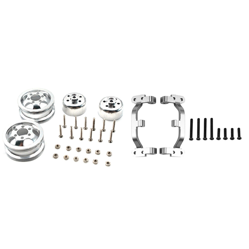 Shock-Proof Wheel Hub Rim With 1 Pair Metal Pull Rod Base For Wpl C14 C24 C14k C24k 1/16 Rc Car 6033416679755