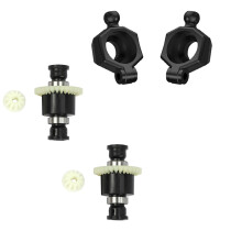 2Pcs RC Car Differential Assembly for SG 1603 SG 1604 SG1603 SG1604 1/16 & 2Pcs Rear Wheel Hub Carrier