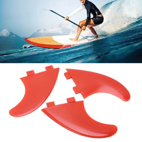 3Pcs Surfbrett Flossen Glasfaser Thruster Fin Sets