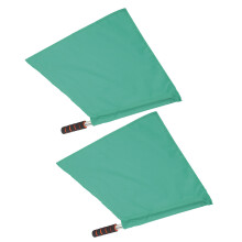 2Pcs Schiedsrichter Offizielle Flaggen Edelstahl