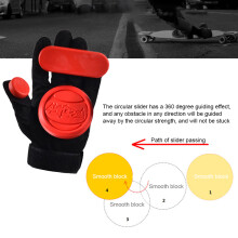 Land Skateboard Slider Gloves, Polyester/Plastic, One Size