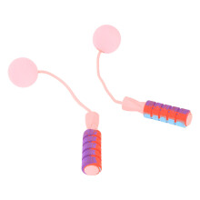 Corde à sauter lestée rose avec roulements à billes, pour tous âges, 173 g