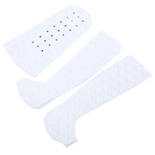 3PCS White EVA Surfboard Traction Pad NonSlip Deck Mat for Surfboards