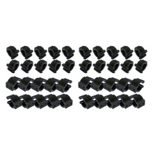 40 Pieces Regular Fishing Rod Storage Clips, Fishing Pole Holder Clip Storage Rack, 2 Style & 10Pcs Each Style