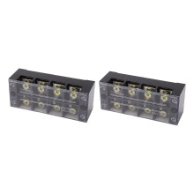 Large Current Terminal Strip Block 100A 600V Easy Wiring 2 Pcs
