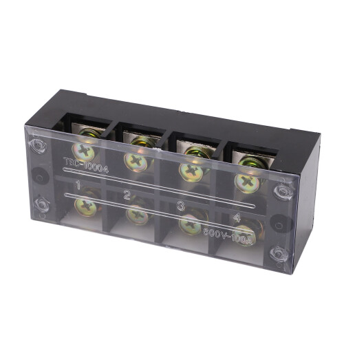 Large Current Terminal Strip Block 100A 600V Easy Wiring 2 Pcs 2