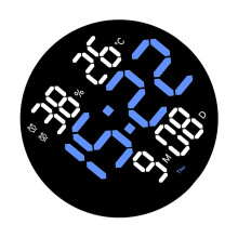 Colorful Digital Clock 10inch LED Display Alarm Clock with-A