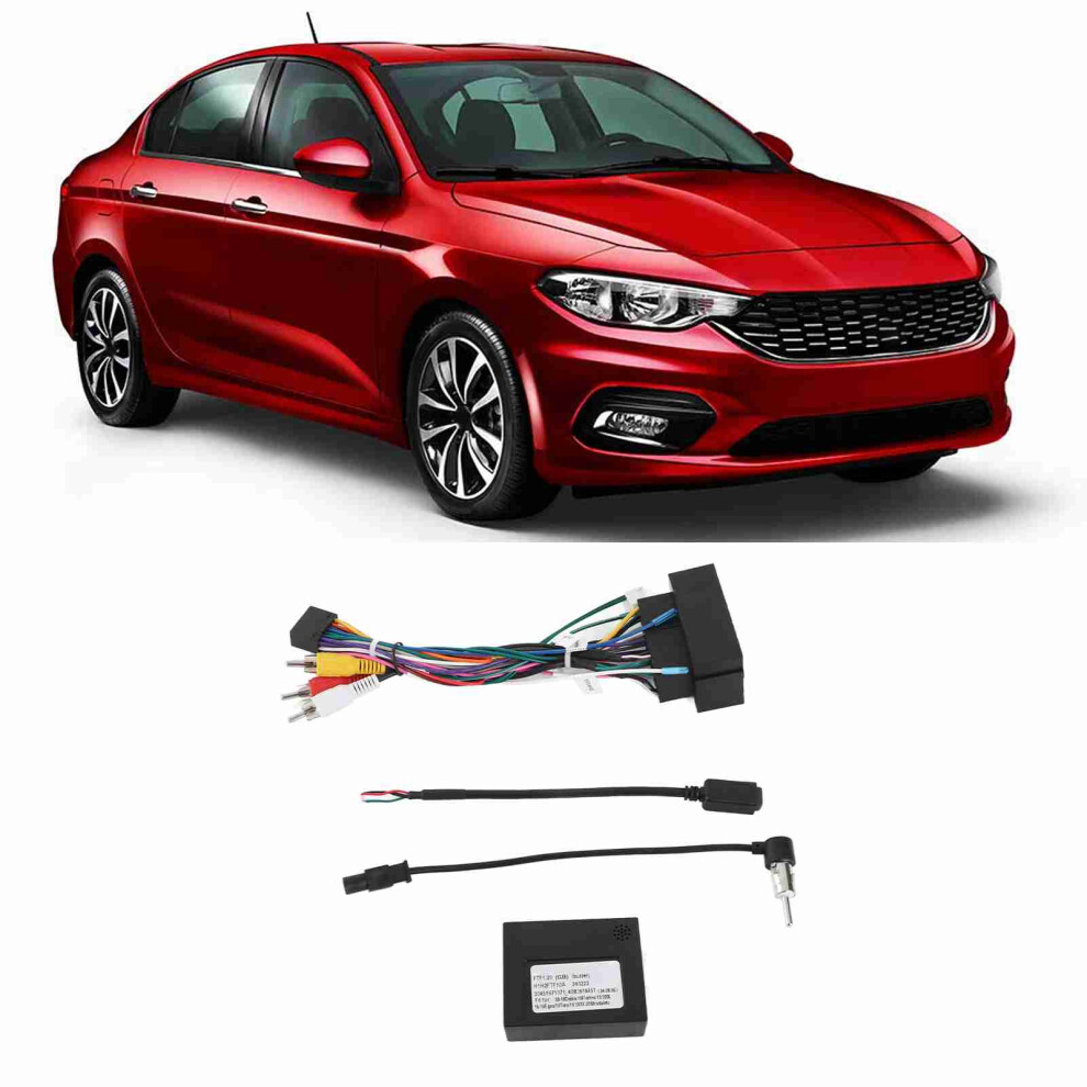 16Pin Car Stereo Wiring Harness With Canbus For Fait Egea 2015-2018 7891376457962