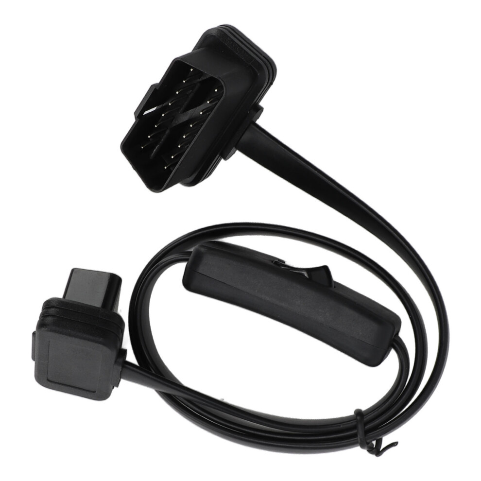 Schwarzer Stecker 16 Pin Diagnose Flachkabel 7465065617458