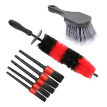 Kit di pennelli per detailing auto 7 pezzi Pulizia interna/esterna