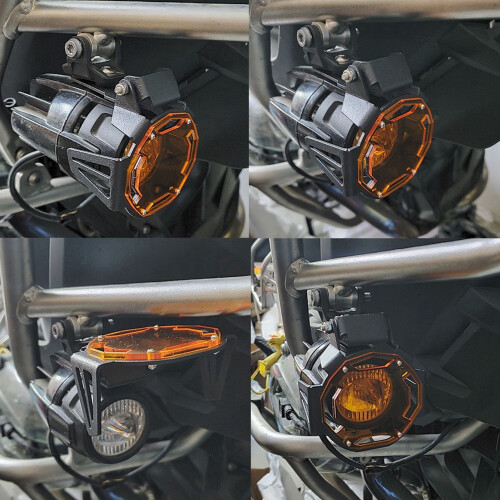 Motorrad Nebel Licht Schutz Schutz Abdeckung LED